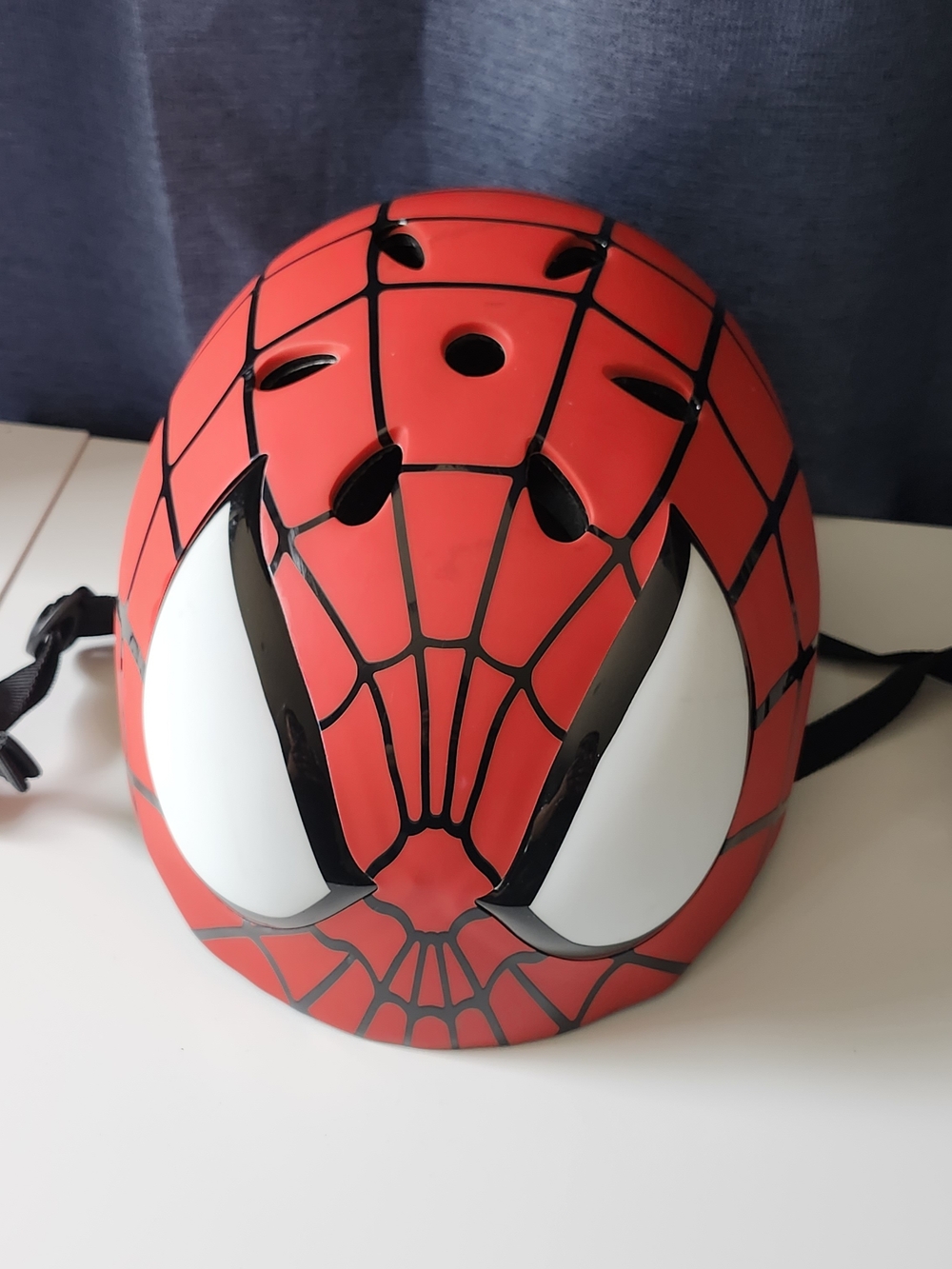 Kids 5 And Up (50-54 Cm) Kids Spider Man -Themed Red Helmet -Classic Superhero